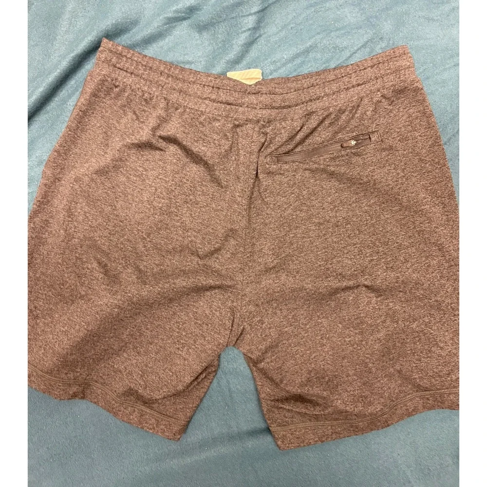 Vuori Ponto Performance Shorts Charcoal Heather Grey Mens XL V344